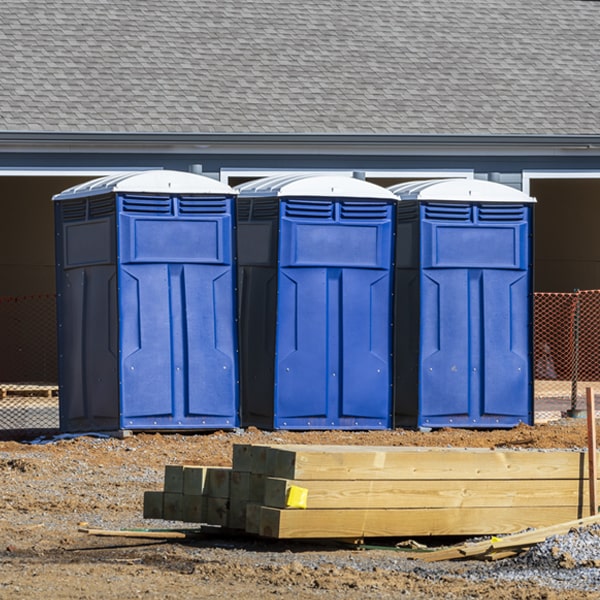 is there a specific order in which to place multiple portable toilets in Galesburg City